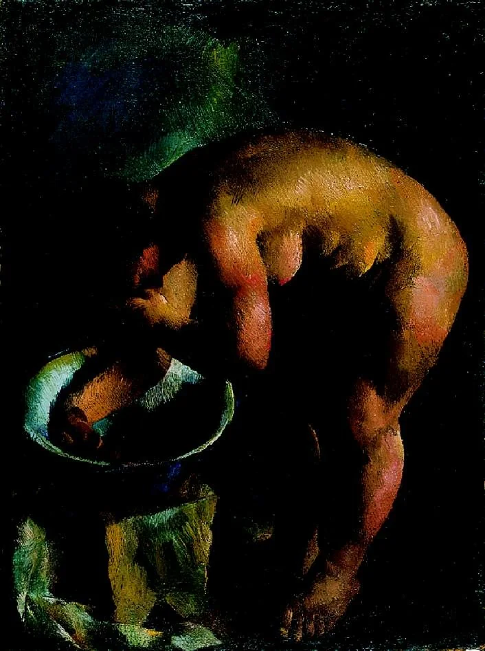 Eta is Bathing, detail