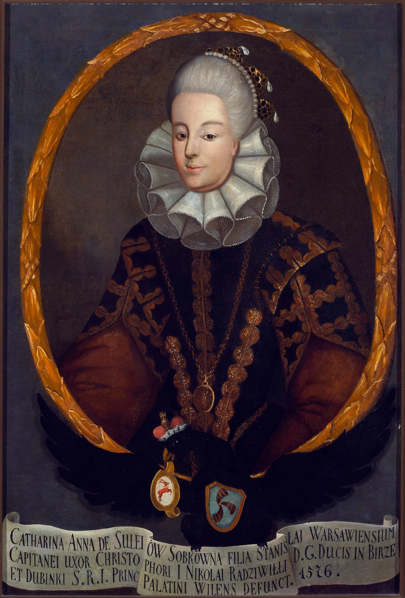 Portrait of Anna Radziwiłł née Sobek (?–1578), detail