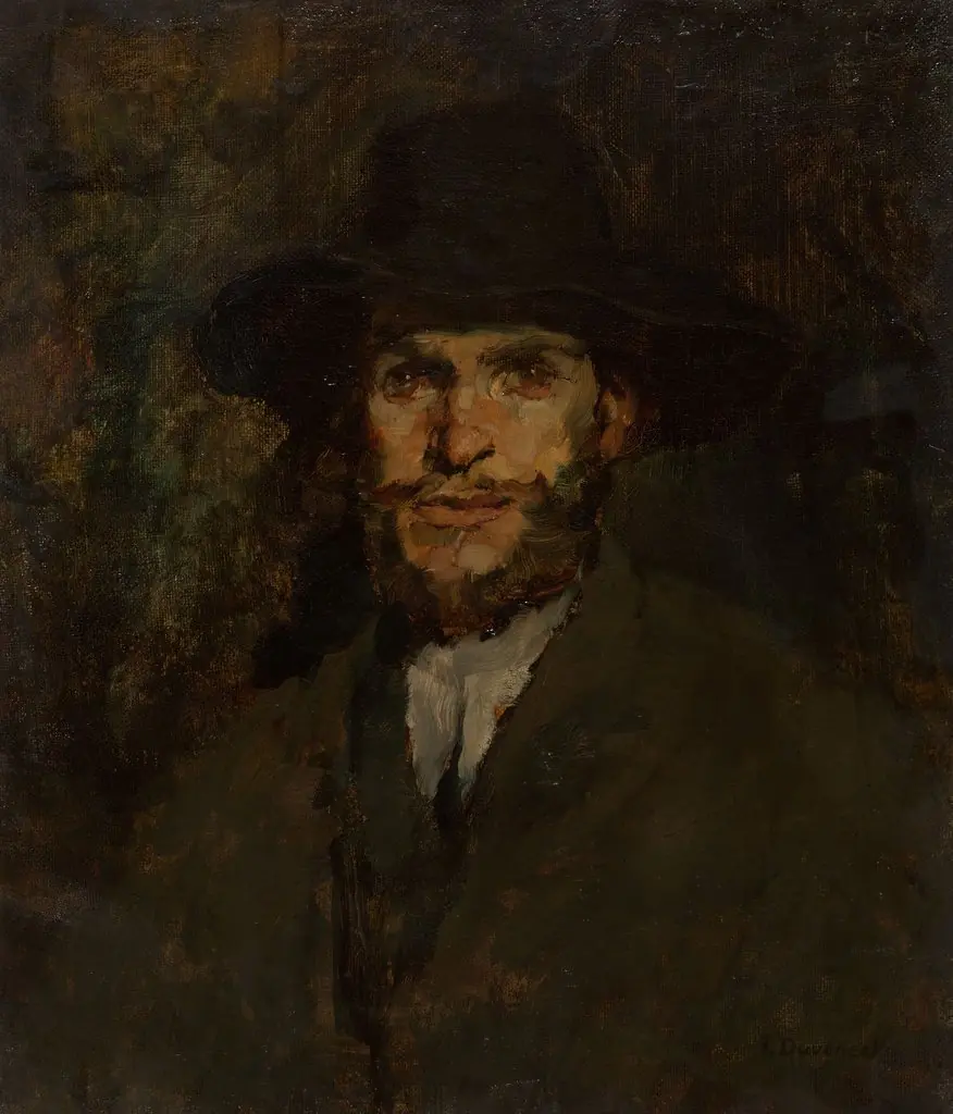 J. Frank Currier  (1843-1909), by Frank Duveneck, oil, 1888