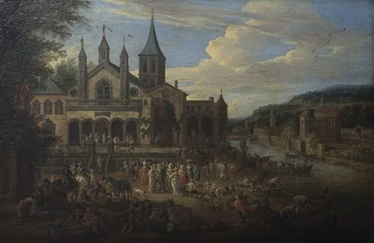 Vor dem Kloster, detail