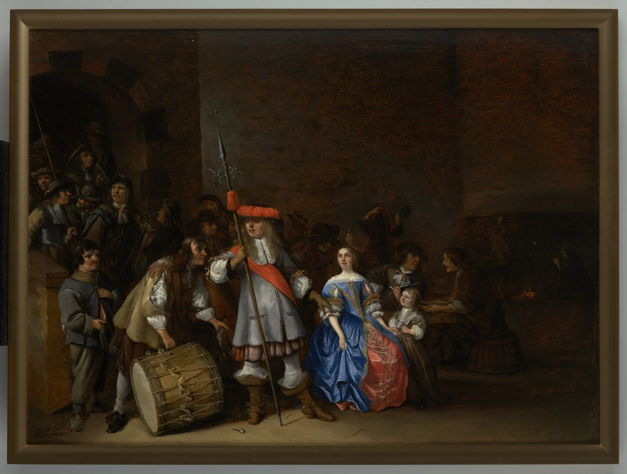 Guardroom Scene, detail