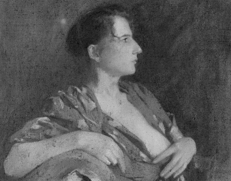 The Lilac Kimono, detail