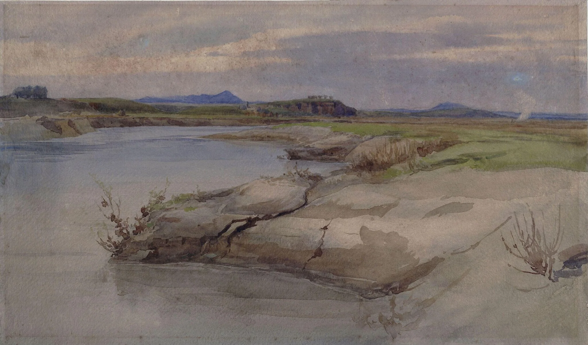 Landscape in the Campagna, detail