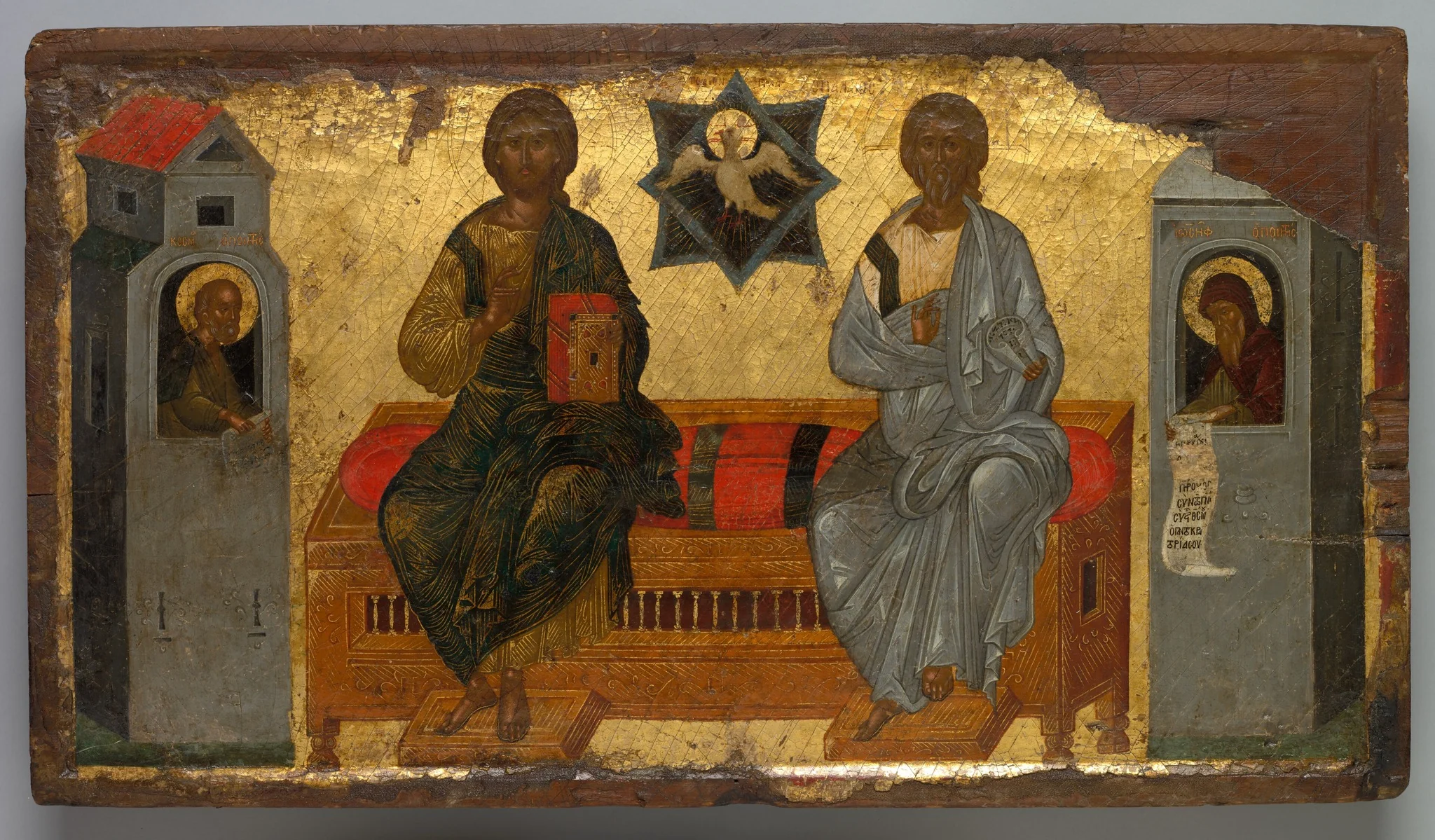 Icon of the New Testament Trinity, detail