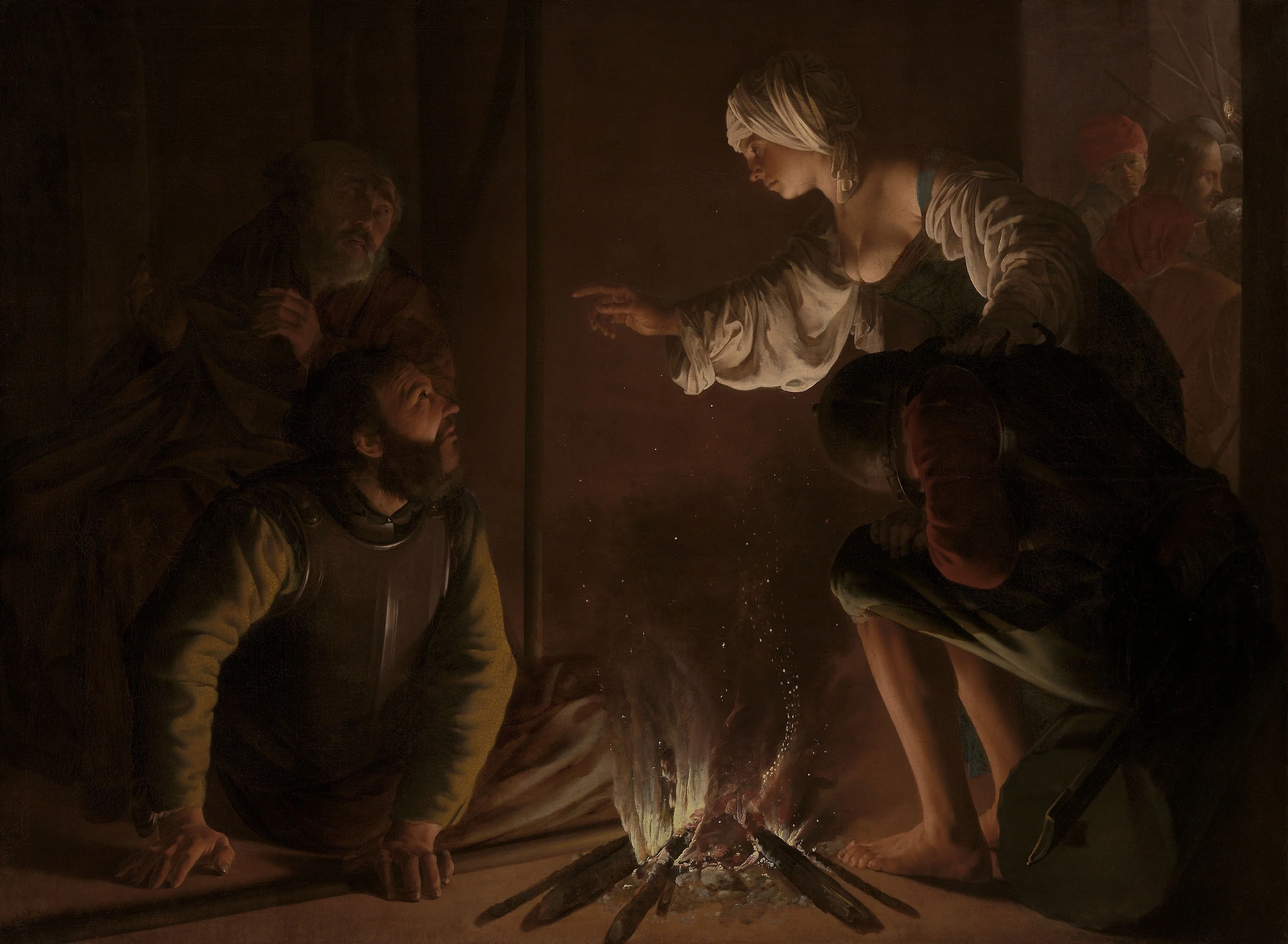 The Denial of Saint Peter, detail