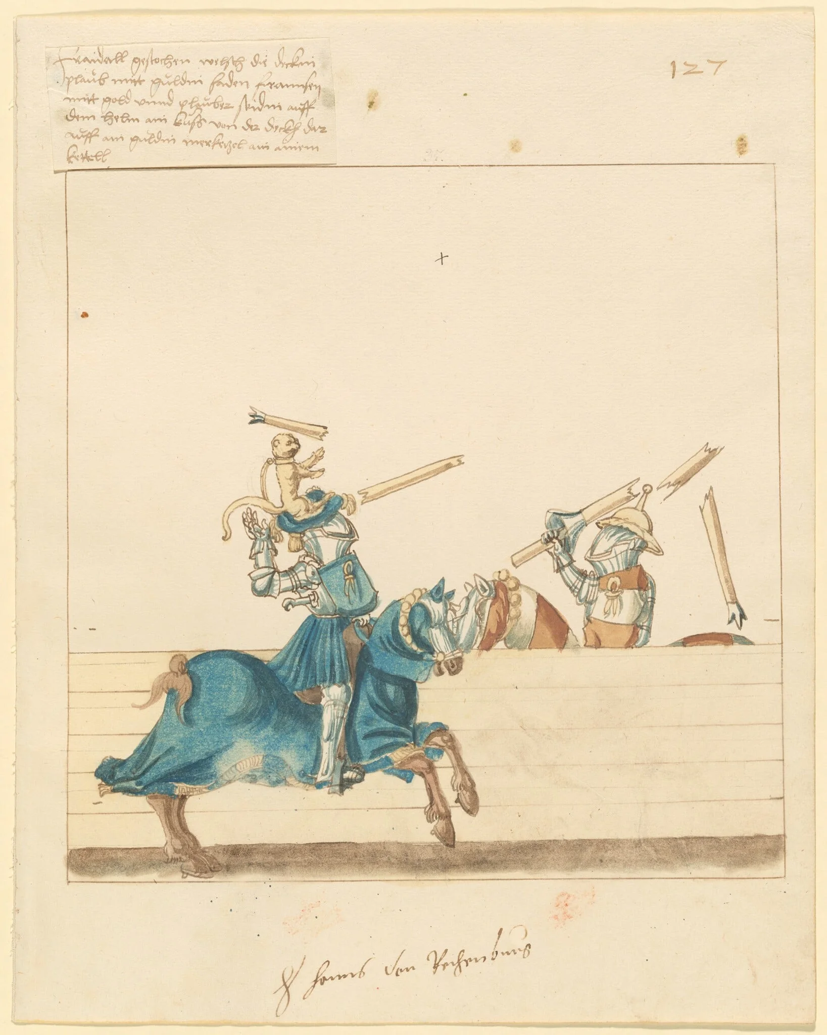 Italian Joust of Peace, detail