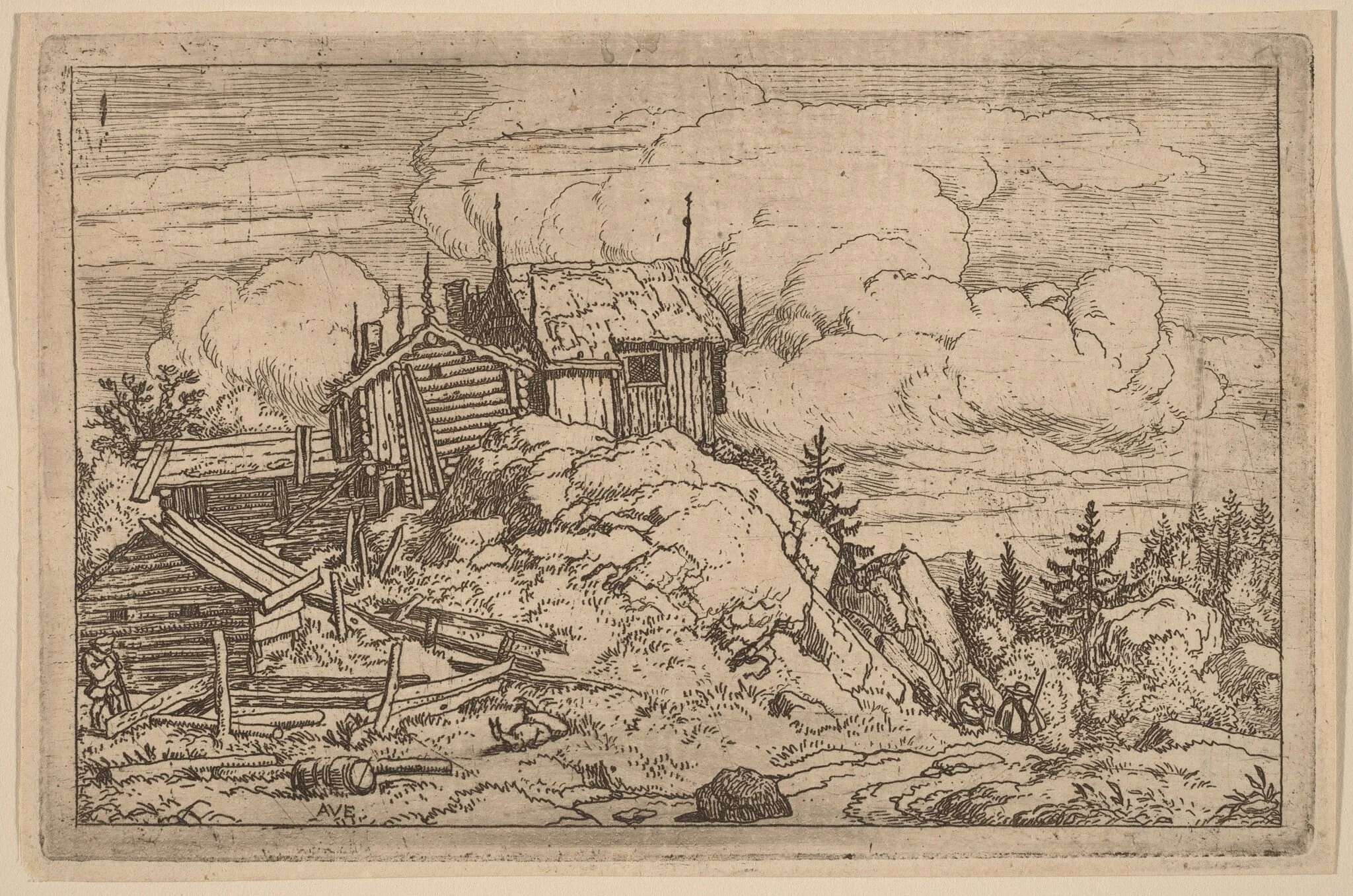 Hamlet on a Hill, detail