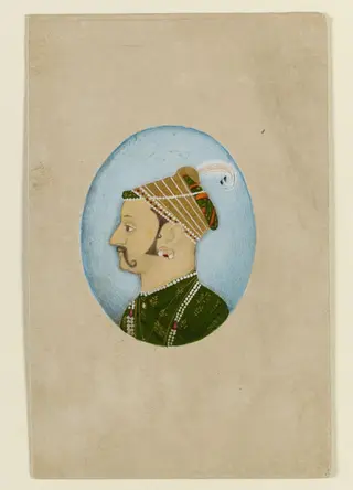 Maharaja Shiraj Rawatji Sri Pirthi Singh, by Kirparam, paint, 1850
