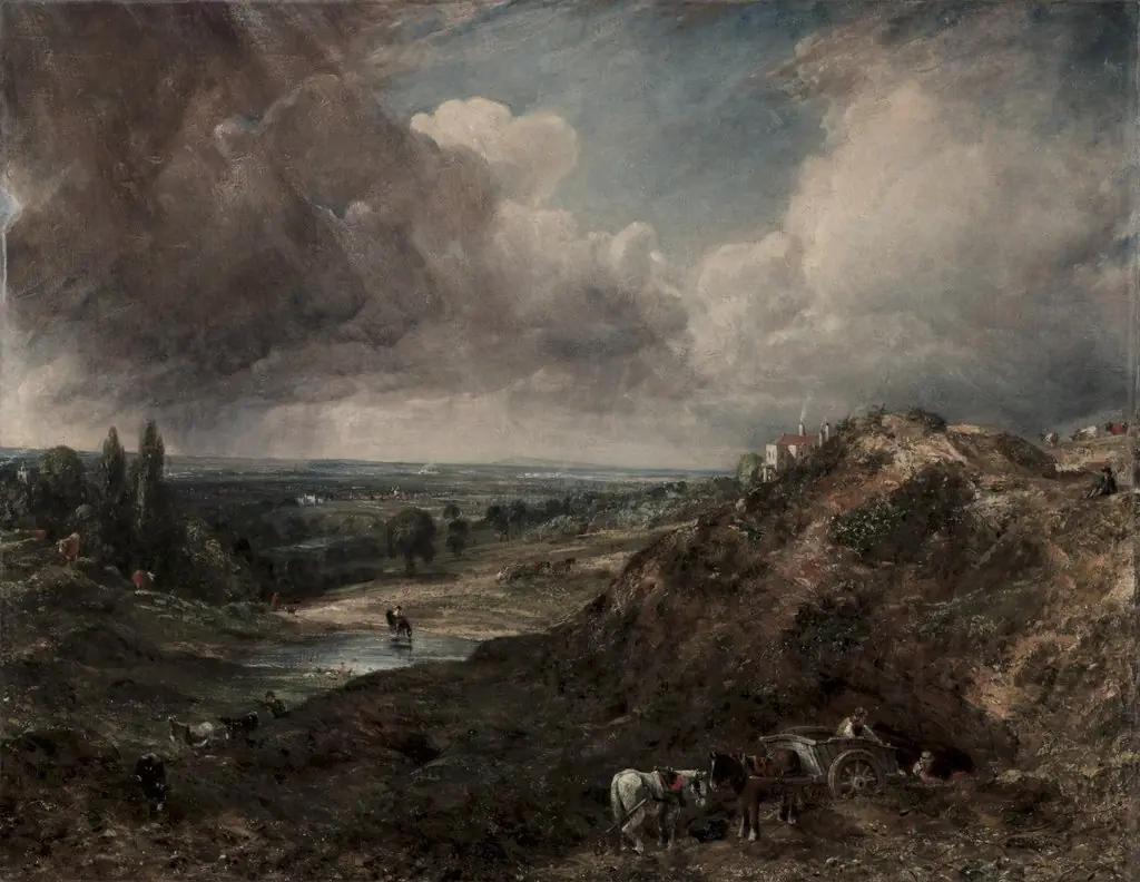 Branch Hill Pond, Hampstead, by John Constable, oil, 1828