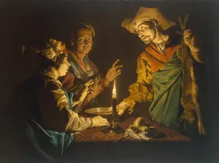 Esau and Jacob, by Matthias Stom, oil, 1640