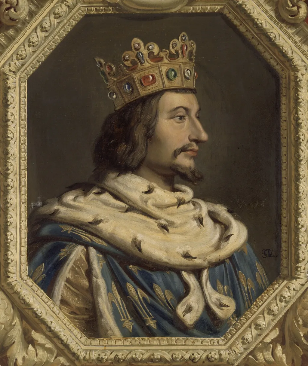 Charles V of France, by Gillot Saint-Evre, oil, 1838