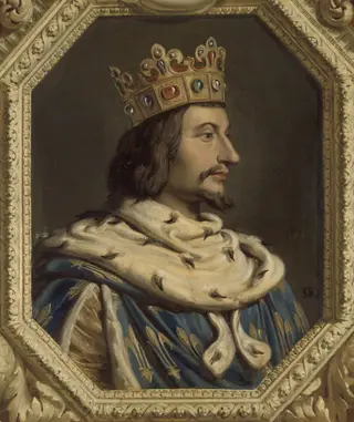 Charles V of France, by Gillot Saint-Evre, oil, 1838