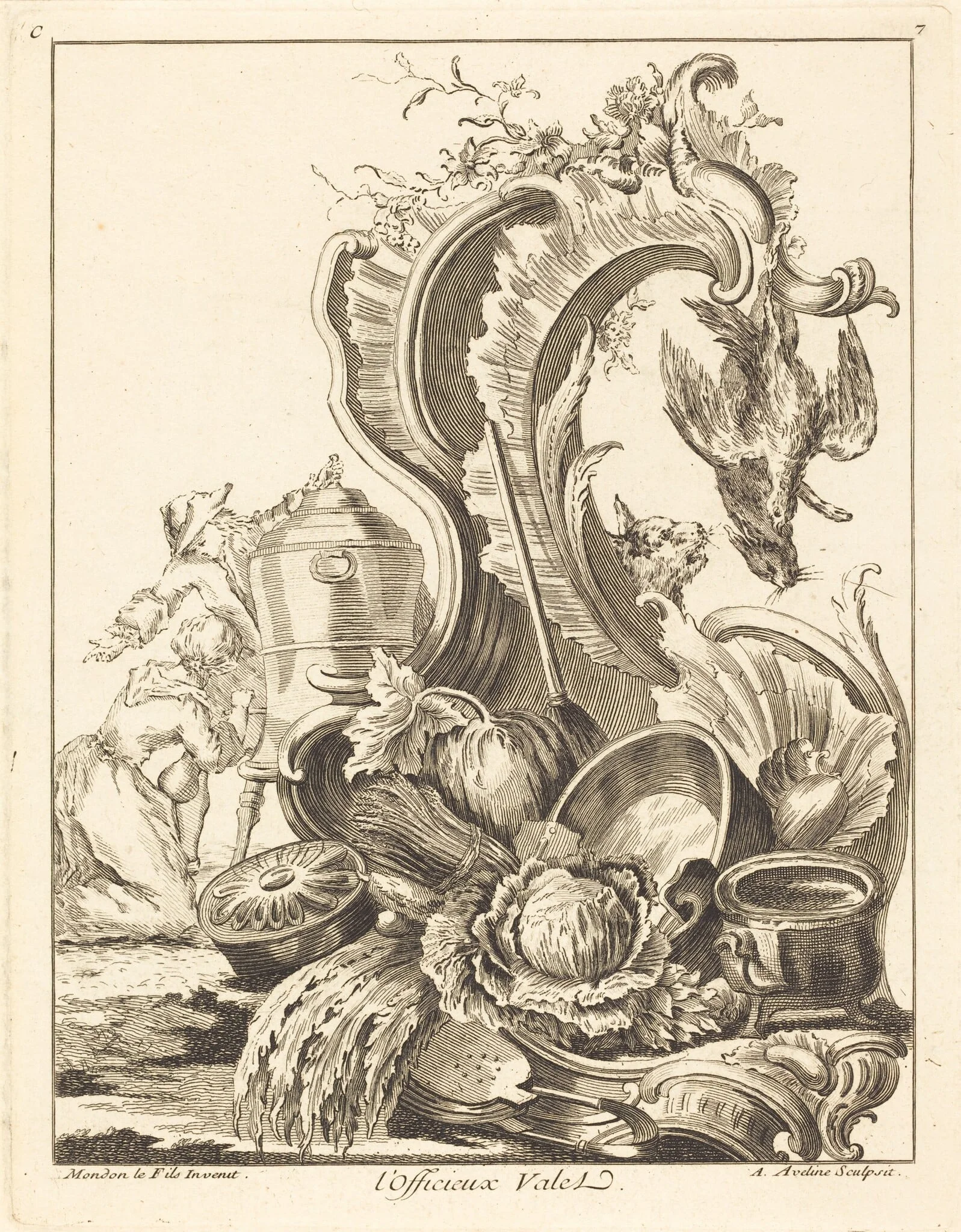 l'Officieux Valet, detail
