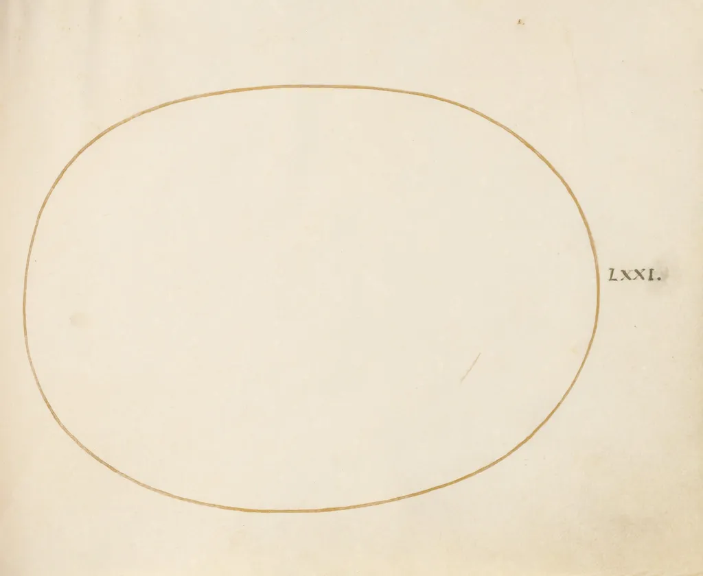 Plate 71: Empty Oval, by Joris Hoefnagel, watercolor, 1594