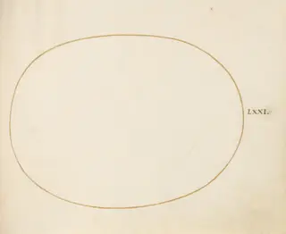 Plate 71: Empty Oval, by Joris Hoefnagel, watercolor, 1594