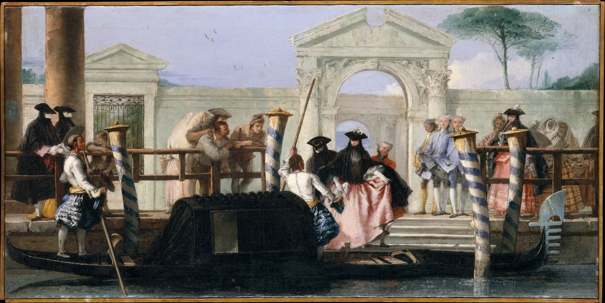 The Departure of the Gondola, detail