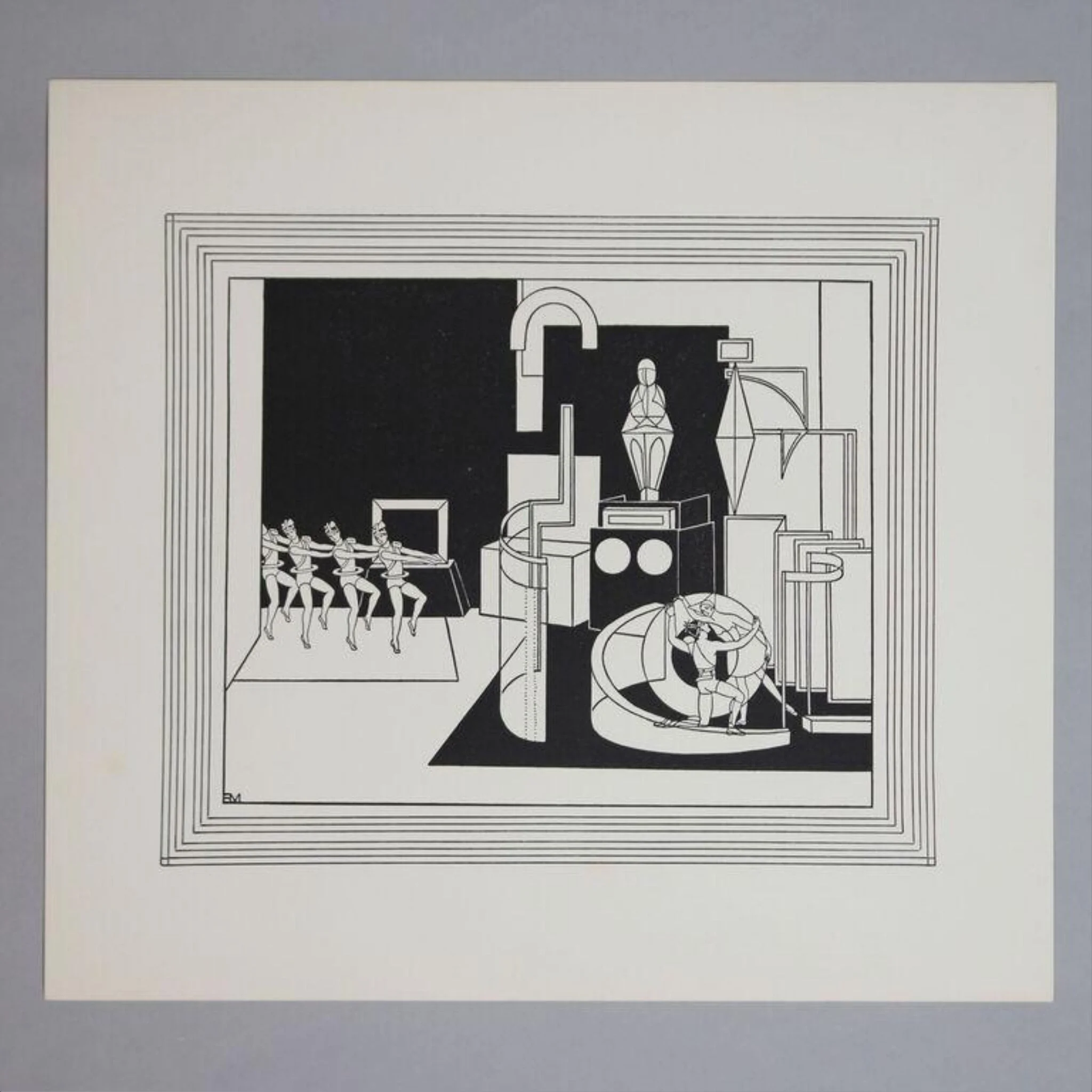 Eileen Mayo print, detail
