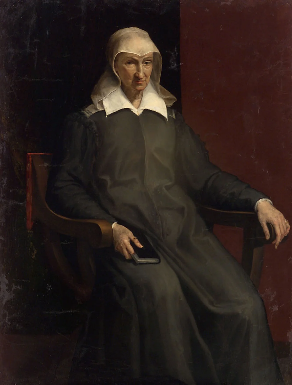 Portrait of an old woman, detail