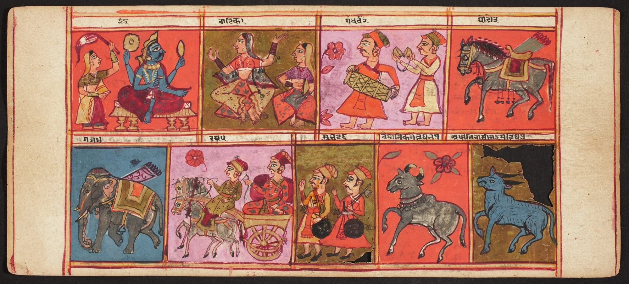 Tantric Manuscript, "Sangrahani Sutra", detail