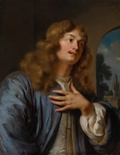 The Artist as Lover, by Ary de Vois, oil, 1664