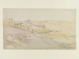 Jerusalem, by Hercules Brabazon Brabazon, watercolor, 1860