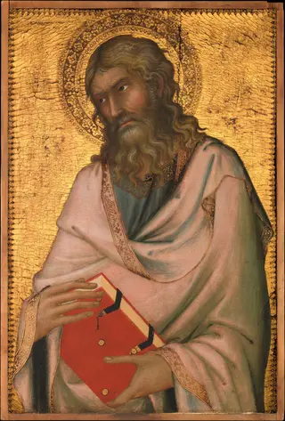 Saint Andrew, by Simone Martini, tempera, 1326