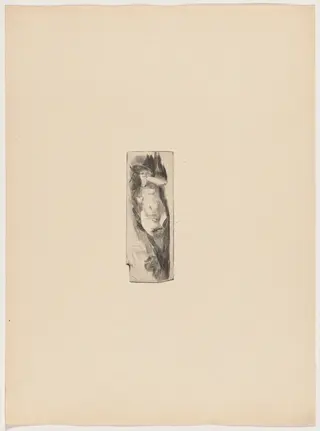Etude de nu (Study of a Nude), by Félicien Rops, ink, 1895