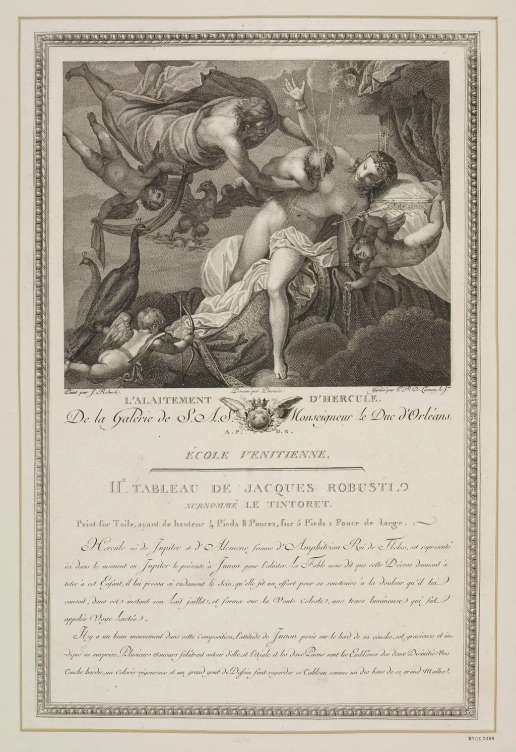 The Suckling of Hercules, by P. R. Launay, 1650