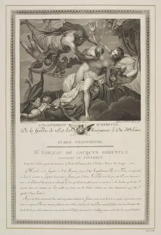 The Suckling of Hercules, by P. R. Launay, 1650