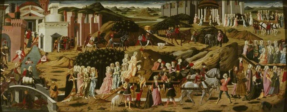 The Flight of the Vestal Virgins, detail