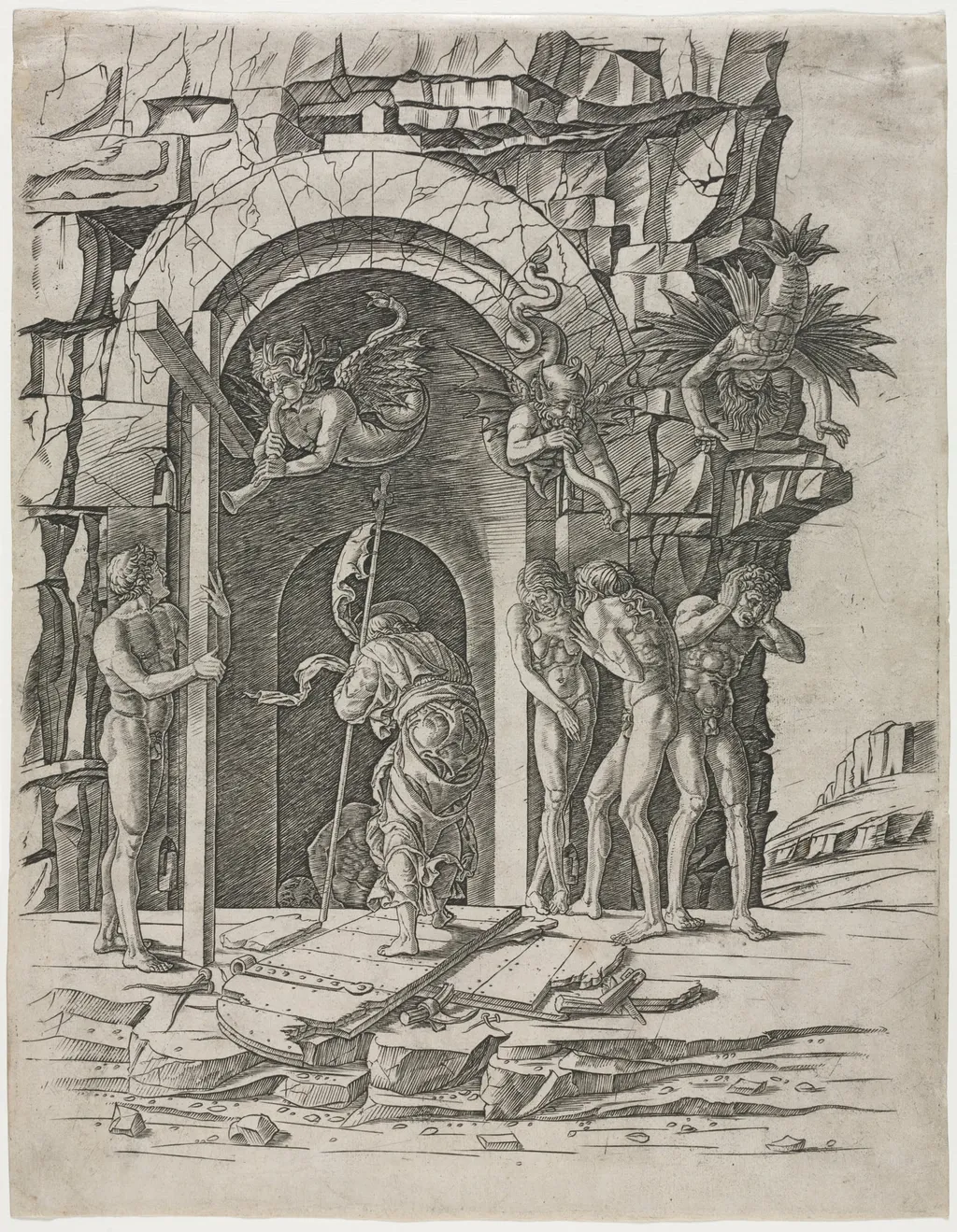 Descent into Limbo, by Andrea Mantegna, 1464