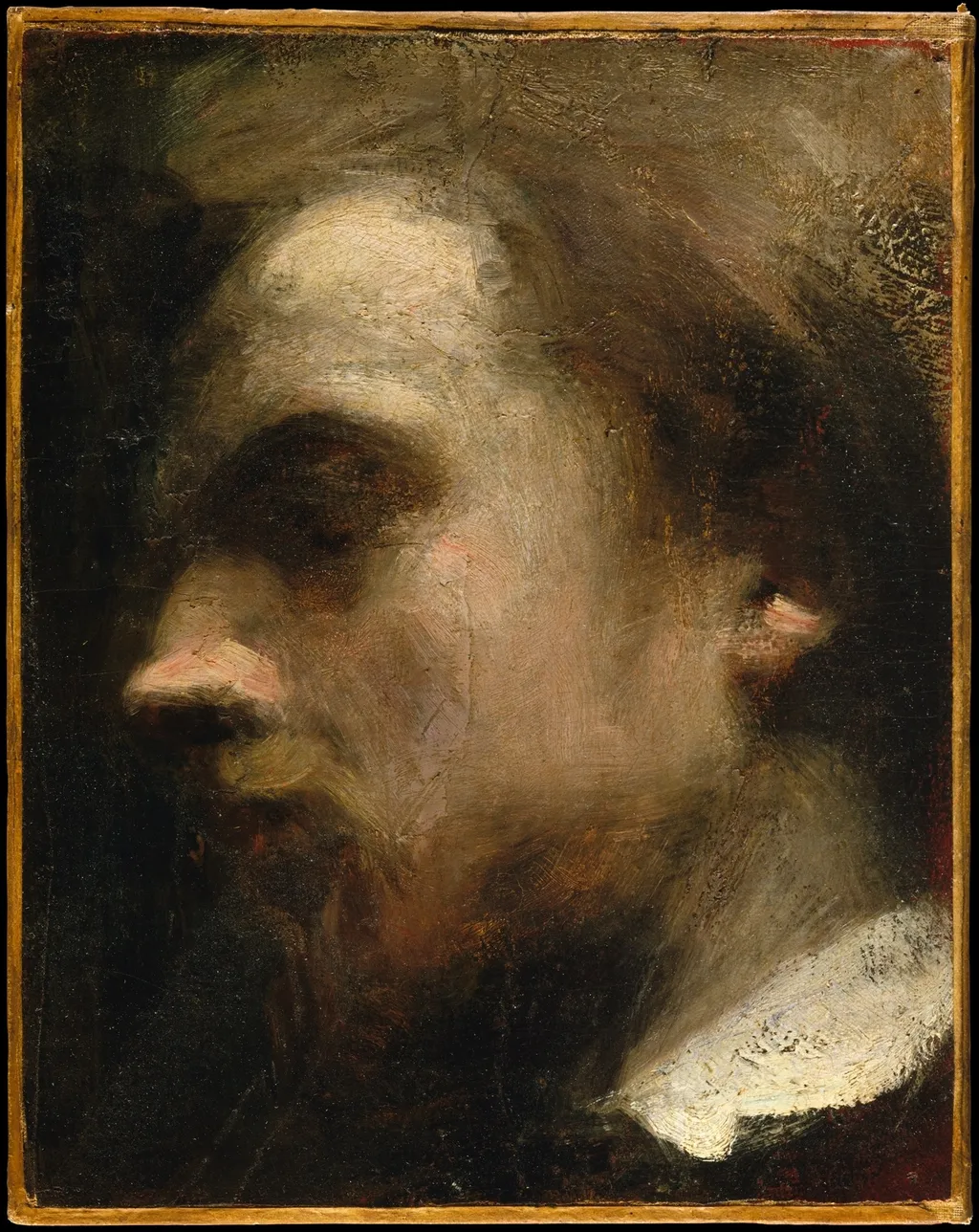 Self-Portrait, by Henri Fantin-Latour, oil, 1858