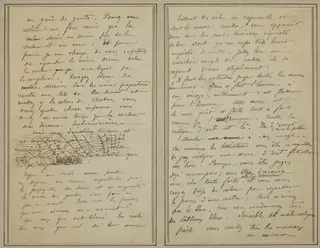 Manuscript Pages [verso], by Paul Gauguin, ink, 1886