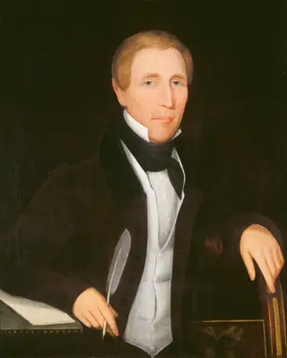 Henry Teller, by Ammi Phillips, oil, 1835