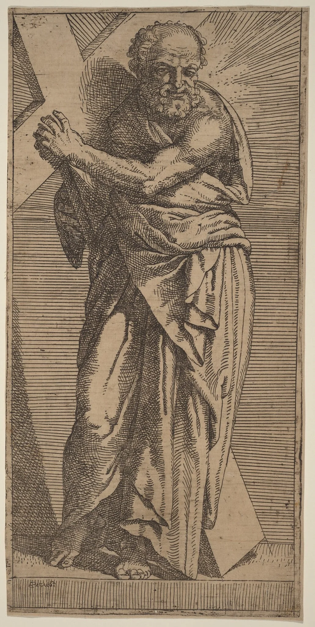 Saint Andrew, detail