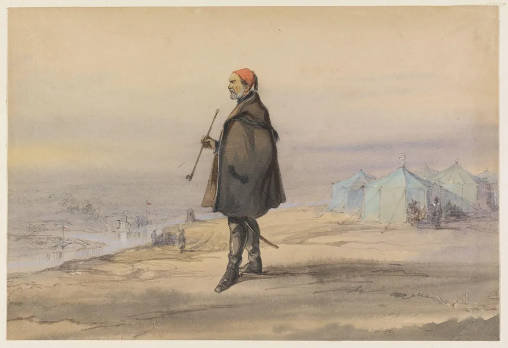 Omer Pacha, by Amedeo Preziosi, watercolor, 1853