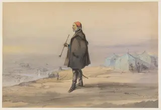 Omer Pacha, by Amedeo Preziosi, watercolor, 1853