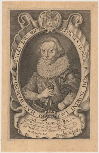 James Hay, First Earl of Carlisle, by Simon van de Passe, ink, 1617