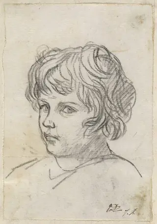 Head of a Boy, by Jacques-Louis David, chalk, 1778