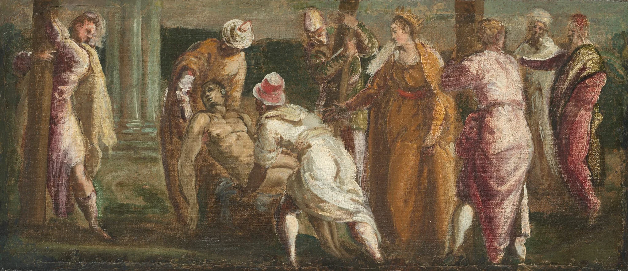 Saint Helen Testing the True Cross, detail