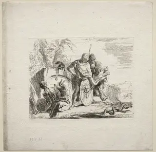 Various Caprices:  The Young Soldier and the Astrologer, by Giovanni Battista Tiepolo, 1742