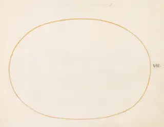 Plate 7: Empty Oval, by Joris Hoefnagel, watercolor, 1594