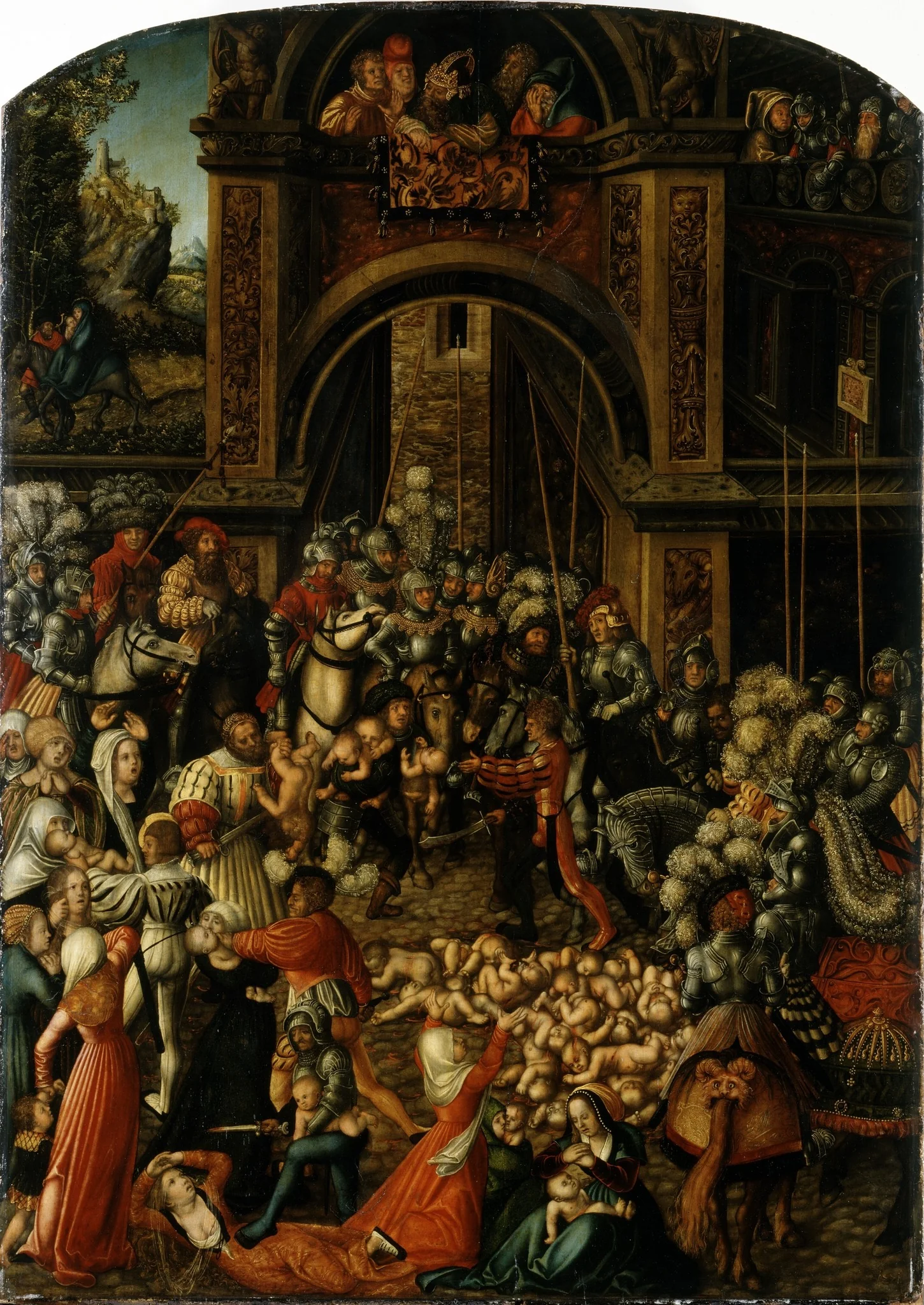The Massacre of the Innocents, detail