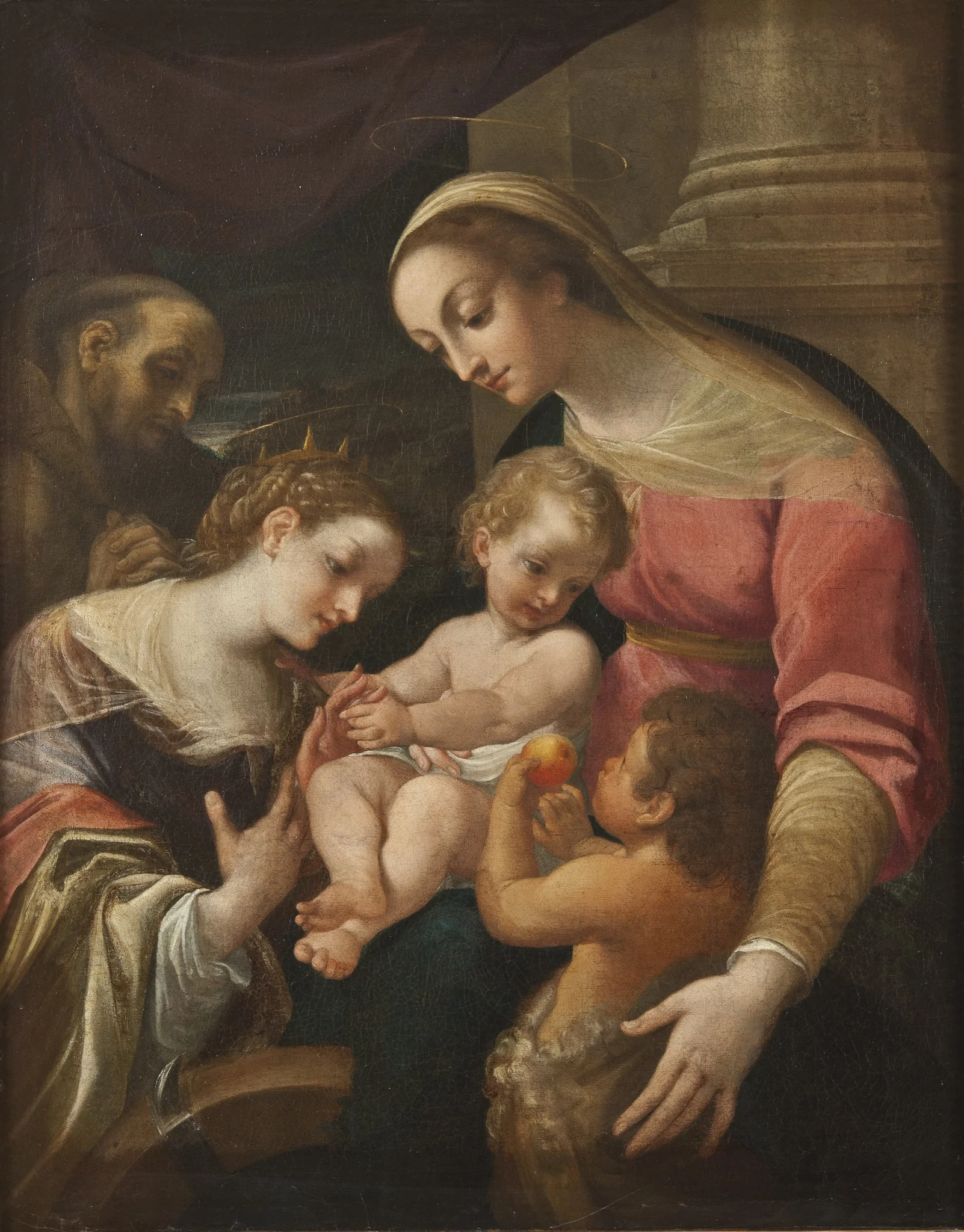The Mystic Marriage of St Catherine, detail