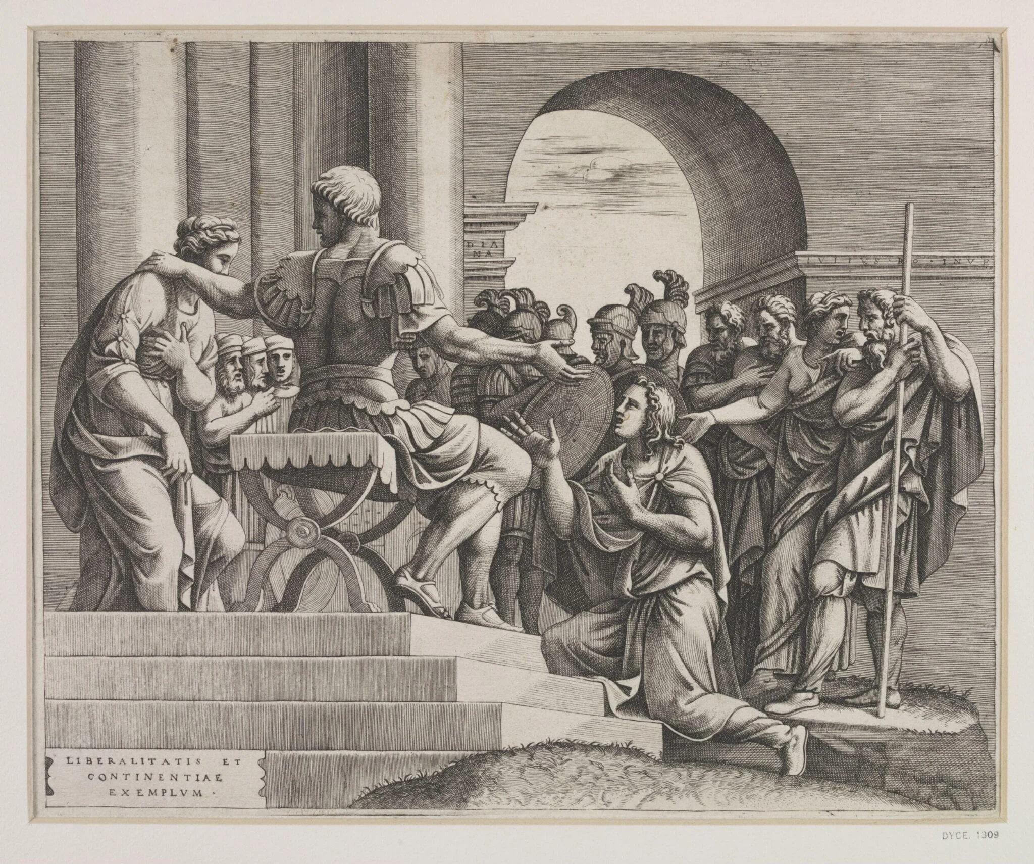 The Continence of Scipio, detail