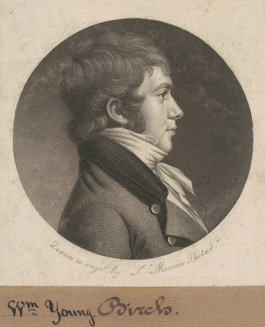 George Pepper, by Charles B. J. Févret de Saint-Mémin, ink, 1802