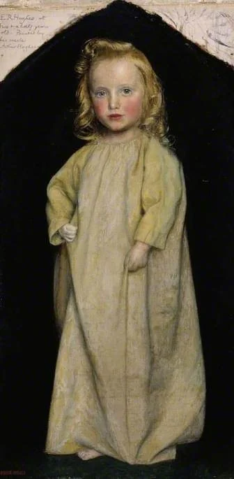 Edward Robert Hughes as a child, detail