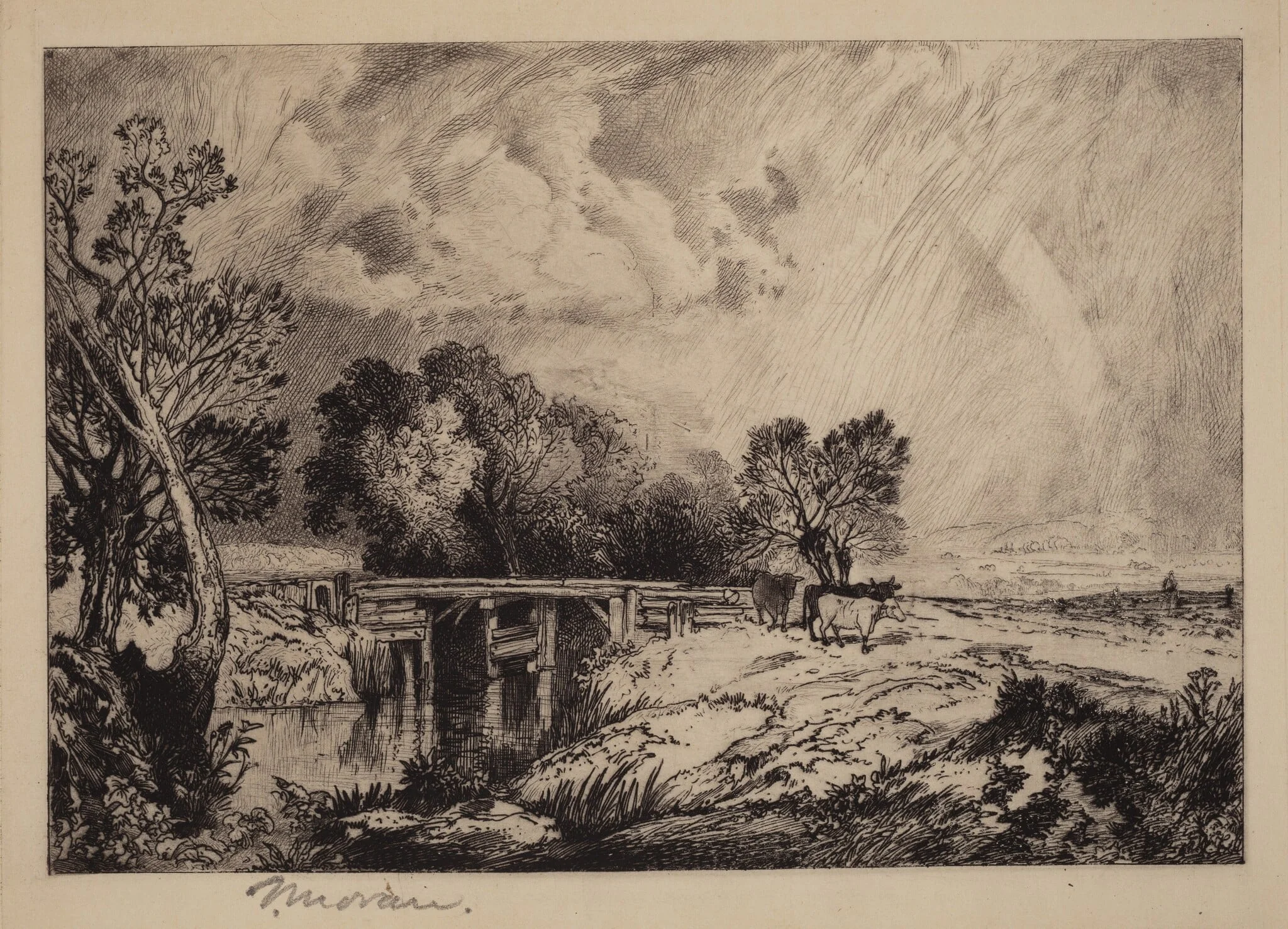 A Rustic Bridge, detail