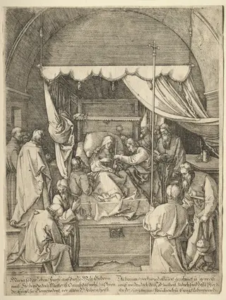 The Death of the Virgin, by Hieronymus Hopfer, 1546