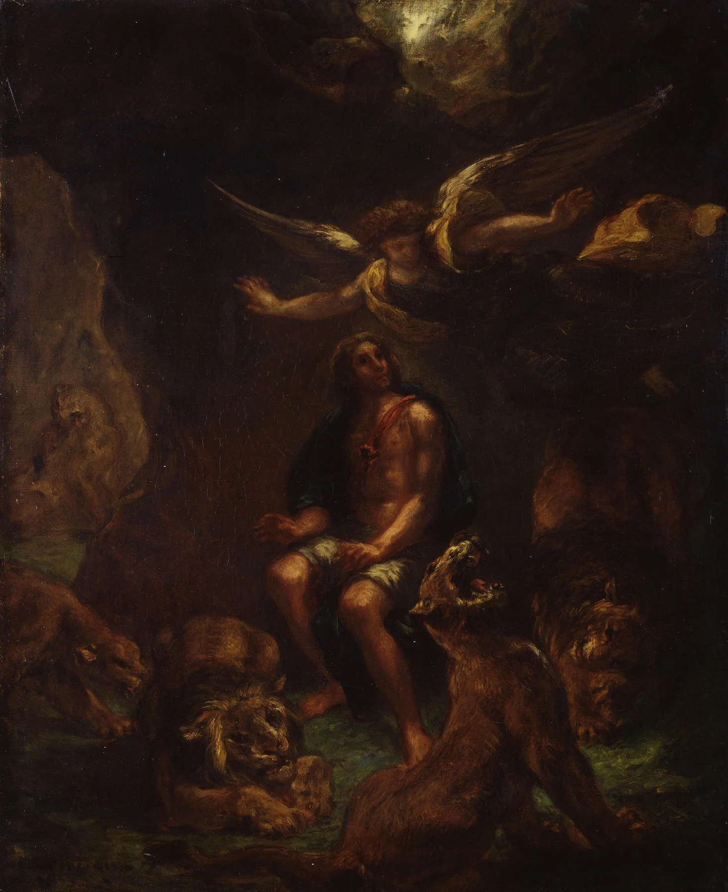 Daniel in the Lion's Den, detail